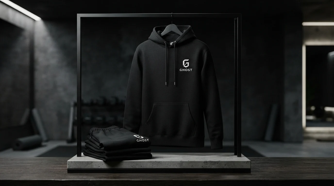 Premium athletic apparel representing a recognizable lifestyle brand identity
