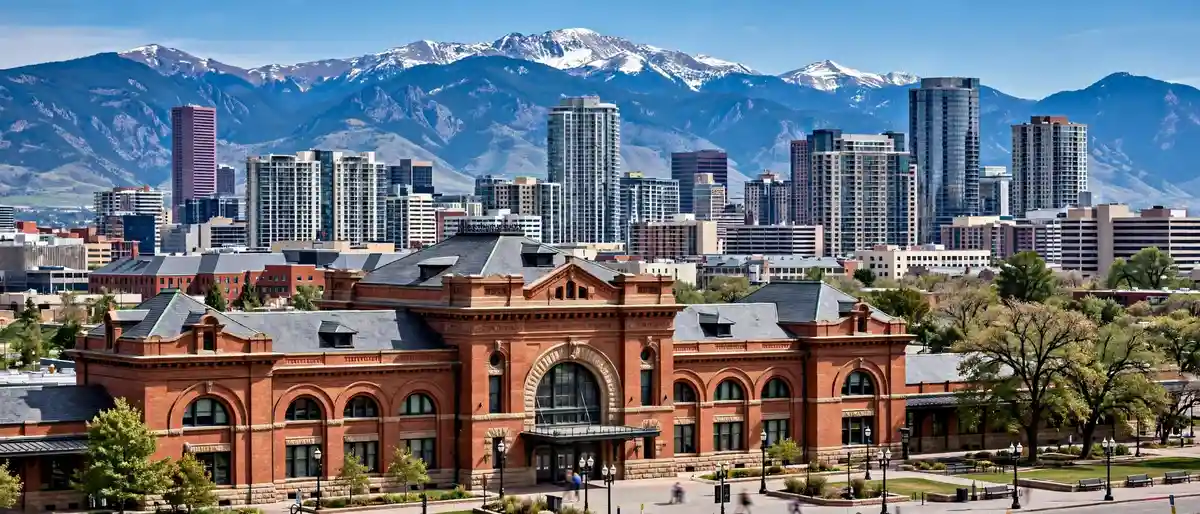 Best hotels in Denver – downtown hotel district with Union Station and the Rocky Mountains